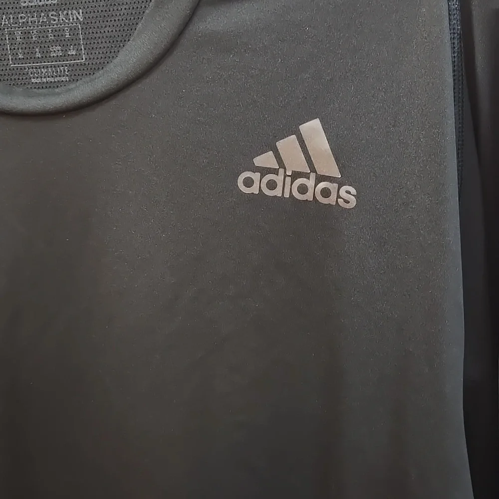 Adidas Men's Alphaskin Climalite Black Long Sleeve Tee XL